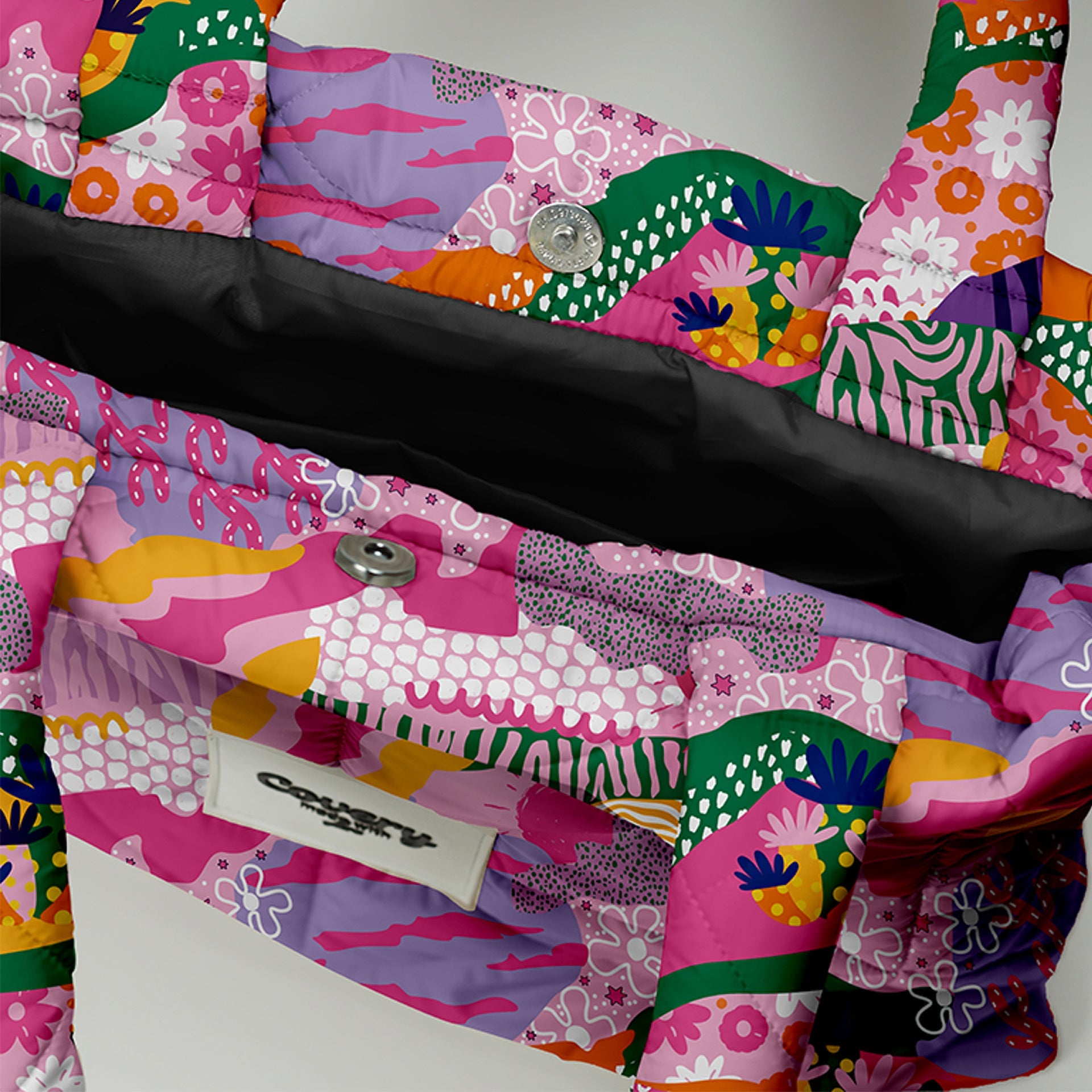 Spring Puffy Totebag