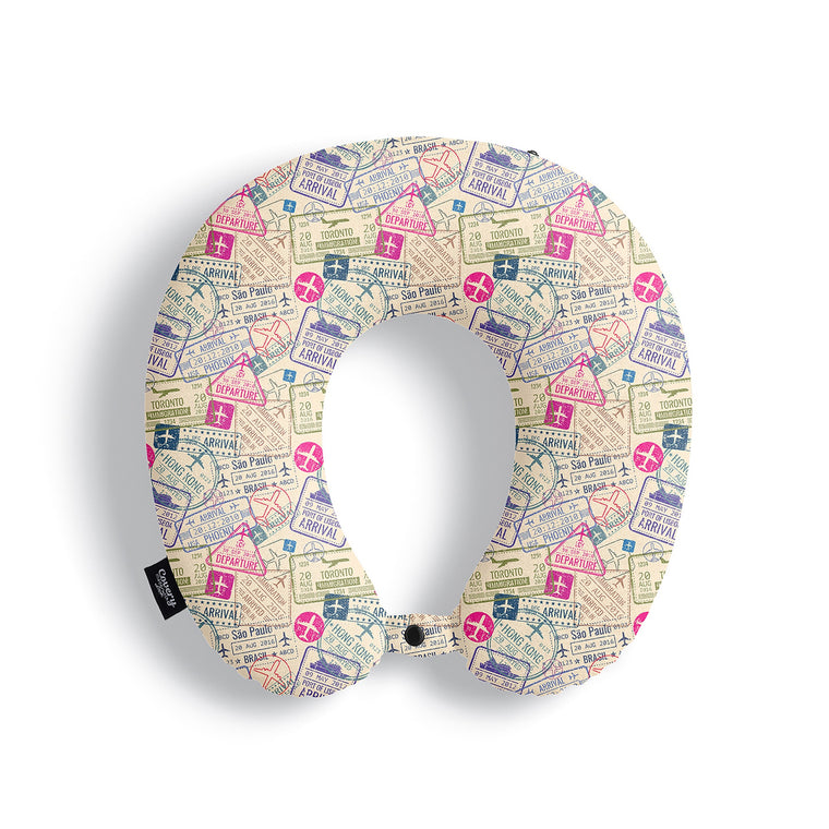 Stamps Neck Pillow