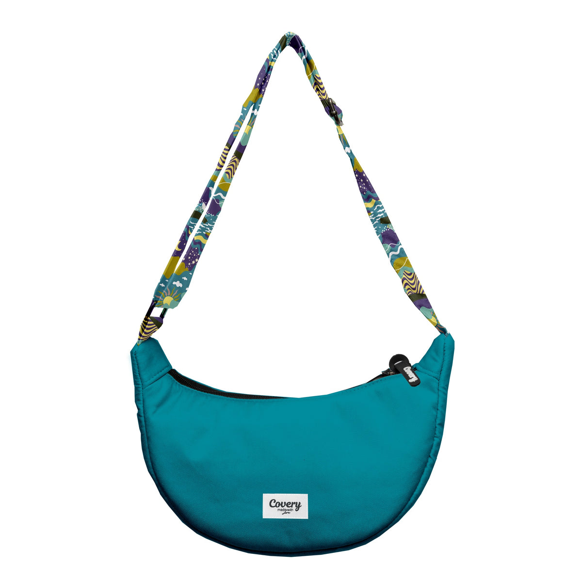 Tiffany Blue Waist Bag Hand Printed