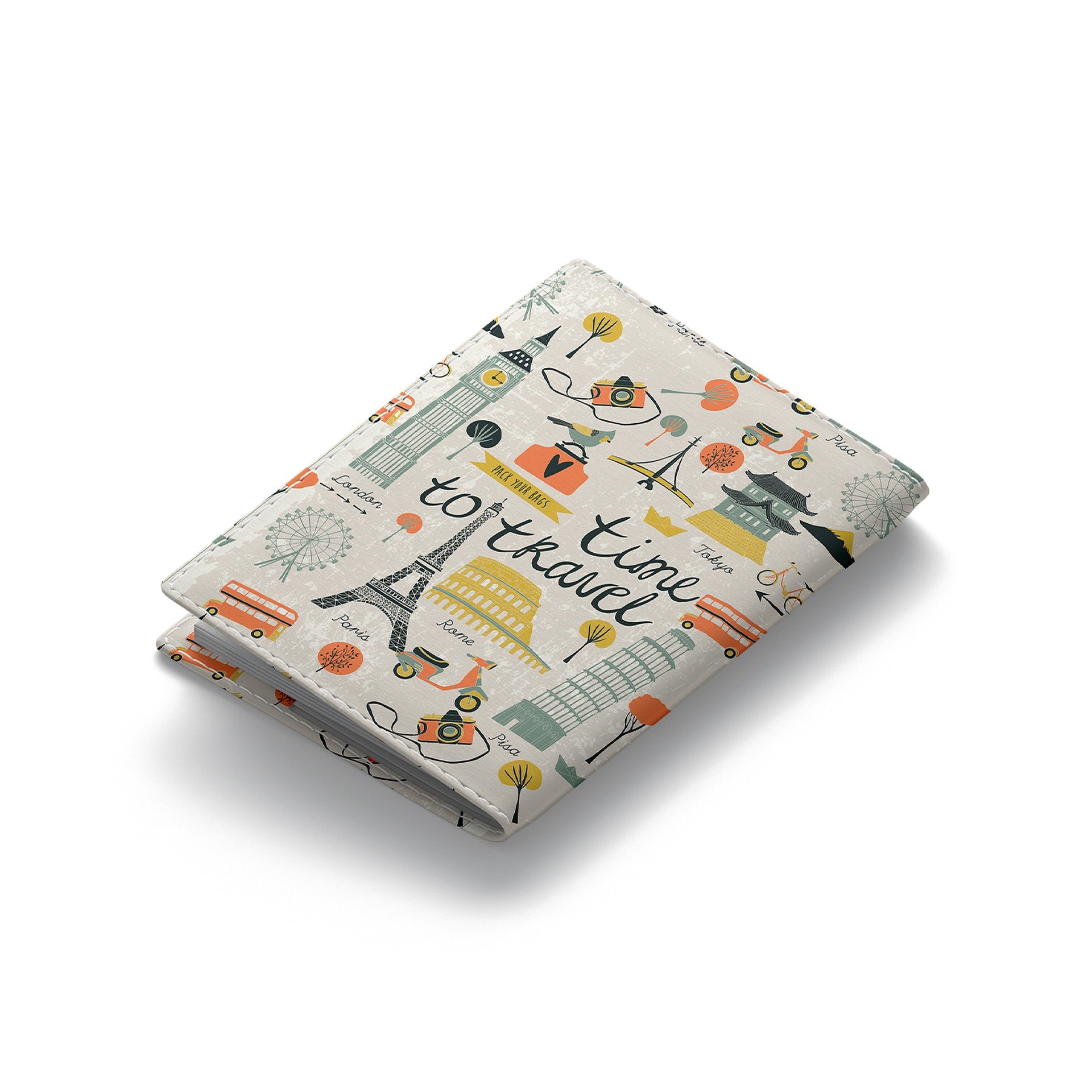 Time To Travel Passport Cover