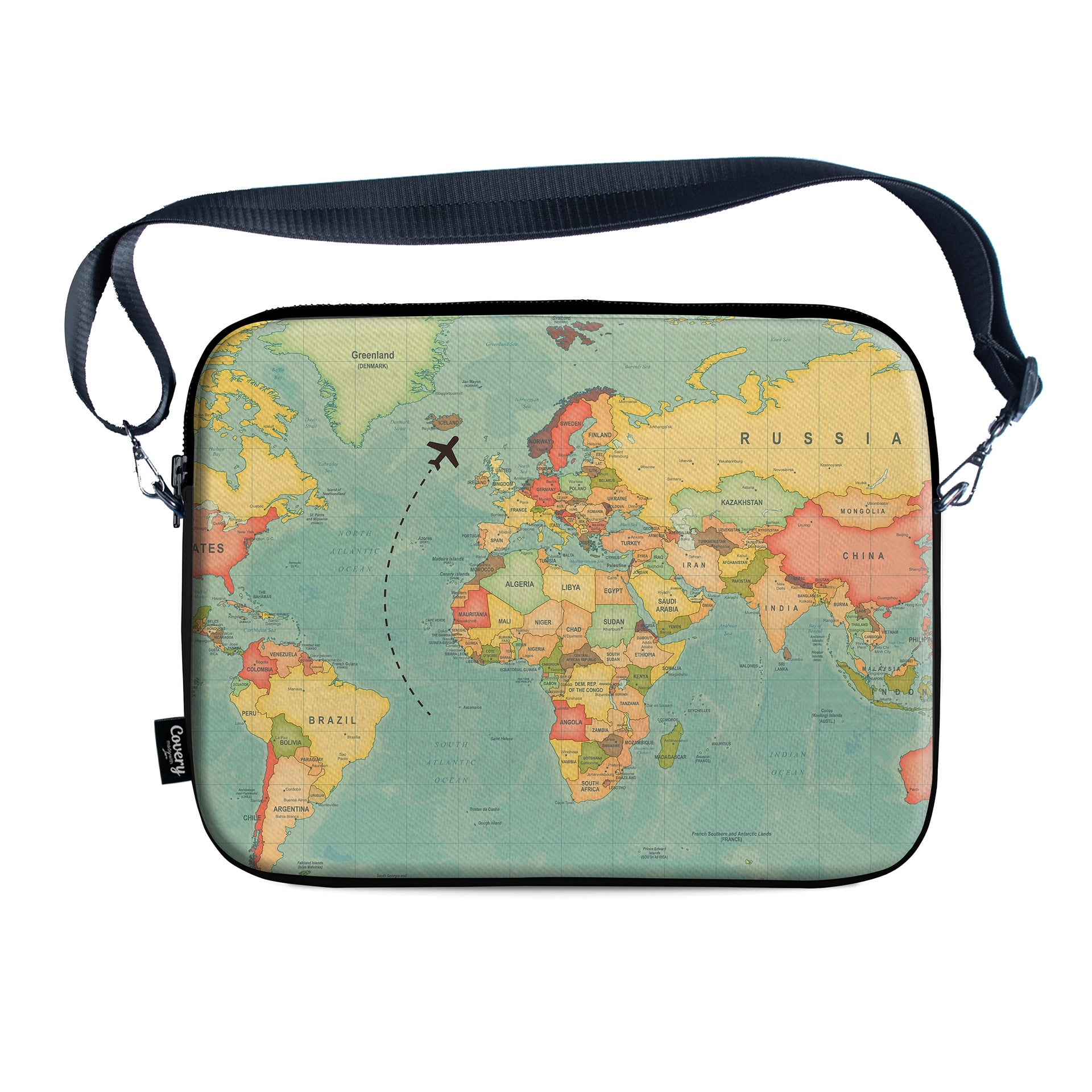 Travel Map Laptop Sleeve