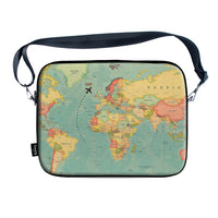Travel Map Laptop Sleeve
