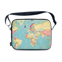 Travel Map Laptop Sleeve