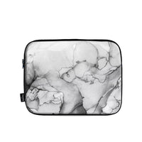 White Marble Fabric Laptop Sleeve