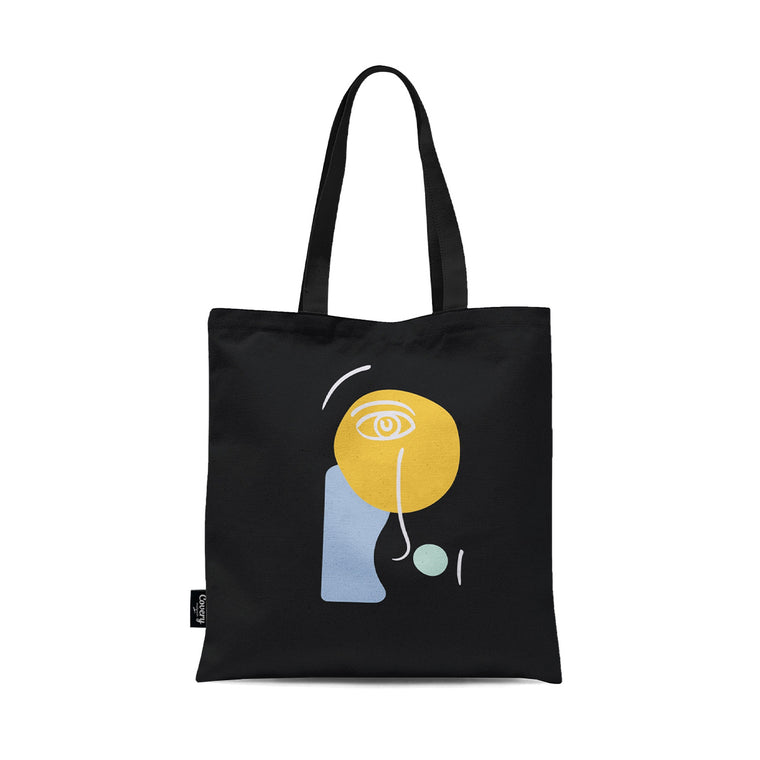 Yellow Line Totebag